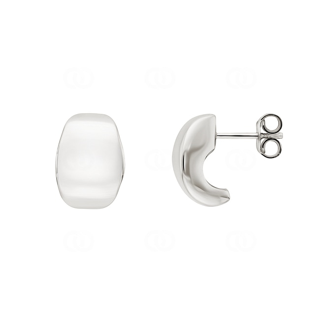 Ohrringe 750/18 K Weissgold galvanisiert - 9549G