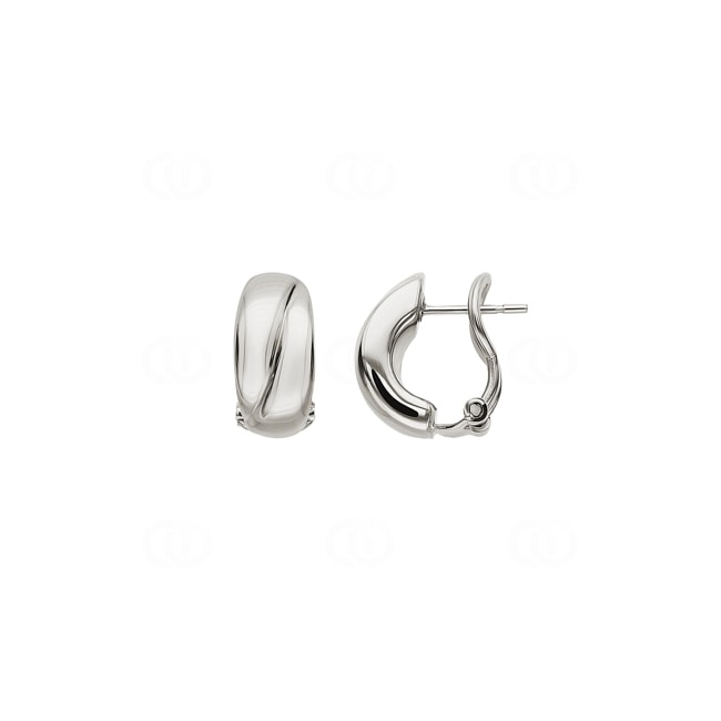Boucles d'oreilles or gris 750/18 ct electroformée - 9532G