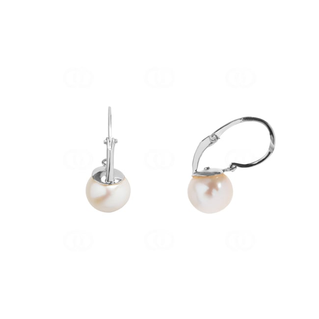 Boucles d'oreilles or gris 750/18 ct avec perle de culture d'eau douce Ø 7mm Boucles d'oreilles or gris 750/18 ct avec perle de culture d'eau douce Ø 7mm - 8264.1GP