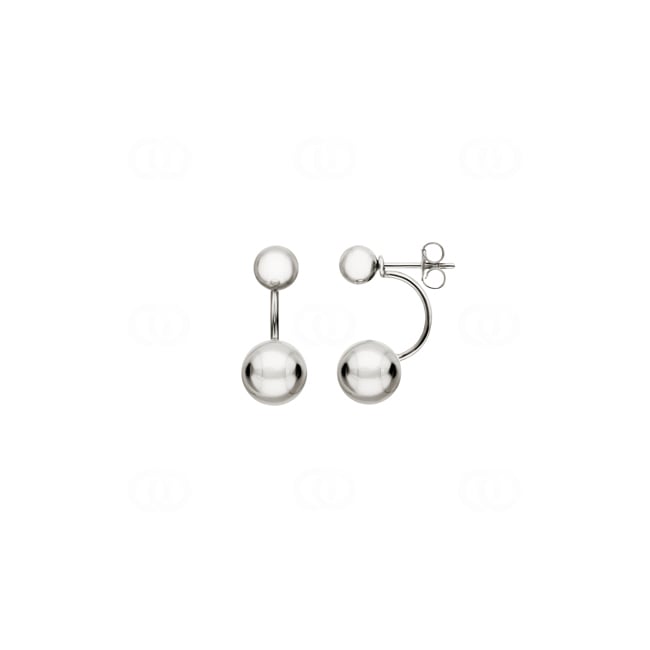 Boucles d'oreilles creux Argent 925 rhodié Ø 5 - 8mm - 335565