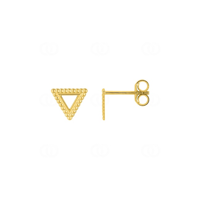 Clous d'oreilles or jaune 375/9 ct Triangle - 297287.00