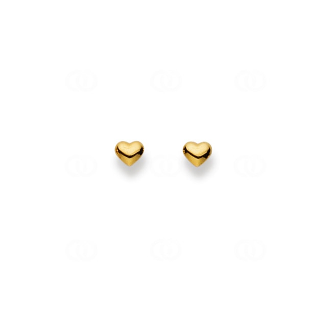 Clous d'oreilles or jaune 375/9 ct, Cœur - 4163.03489/0001