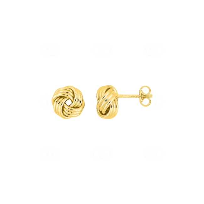 Clous d'oreilles or jaune 375/9 ct Nœud - 9K3886
