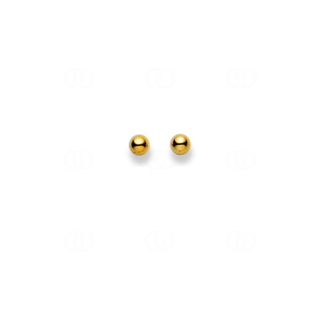 Clous d'oreilles or jaune 375/9 ct, Balle 4mm Clous d'oreilles or jaune 375/9 ct, Balle 4mm - 4163.03830/0041