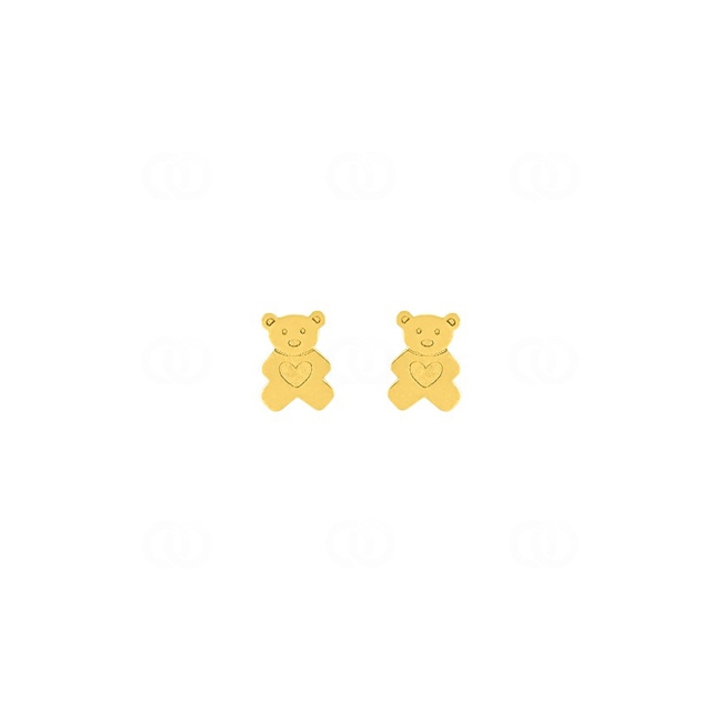 Ohrstecker 375/9 K Gelbgold Teddybären - 29AK28J