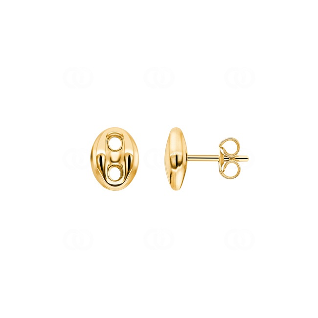 Stud Earrings 750/18 K Yellow Gold 6mm - 8379.1