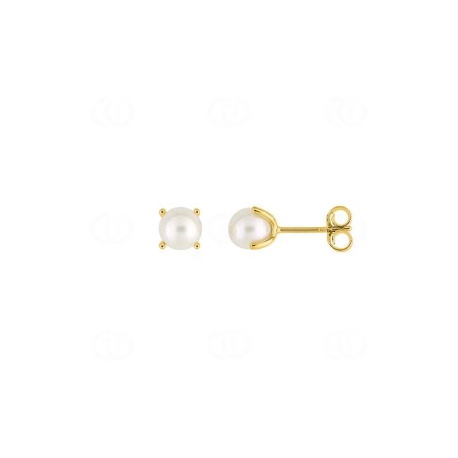 Ohrstecker 750/18 K Gelbgold mit Süsswasserzuchtperlen 5.0mm - 2.7159.P0