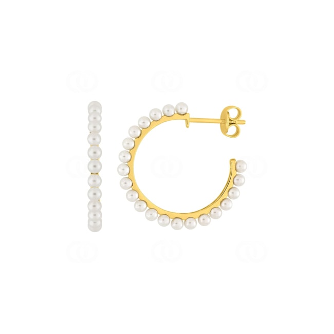 Ohrstecker 750/18 K Gelbgold mit Süsswasserzuchtperlen Ø 2.5mm - 2.7074.P0