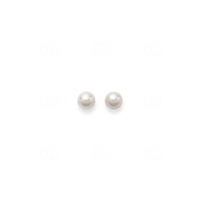 Stud Earrings 750/18 K Yellow Gold Ø 7.0mm with Akoya Pearl Stud Earrings 750/18 K Yellow Gold Ø 7.0mm with Akoya Pearl - 1162.02009/0001