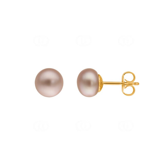 Ohrstecker 750/18 K Gelbgold Ø 7.5mm, Süsswasser-Kulturperle Ohrstecker 750/18 K Gelbgold Ø 7.5mm, Süsswasser-Kulturperle - 1162.03021/0001