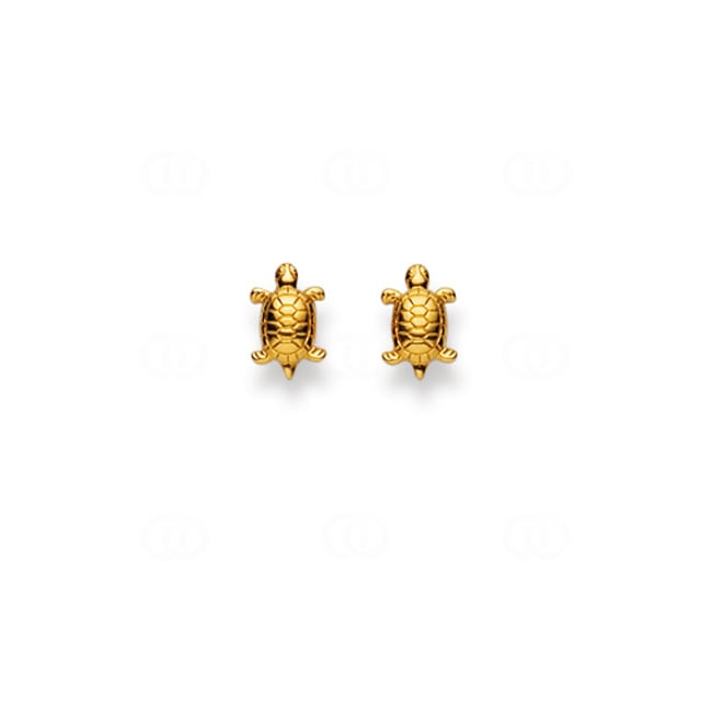 Ohrstecker 750/18 K Gelbgold, Schildkröte - 1163.01233/0005