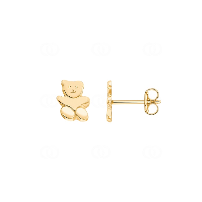 Ohrstecker 750/18 K Gelbgold Teddybär - 119531.6GG