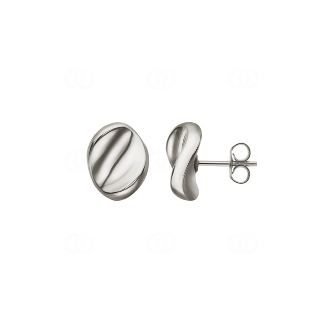 Clous d'oreilles or gris 750/18 ct electroformée - 9557G