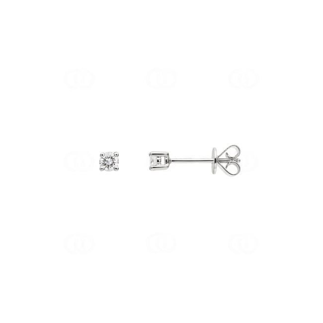 Ohrstecker 750/18 K Weissgold mit Diamanten 0.16ct H/si - OR-72858-WG