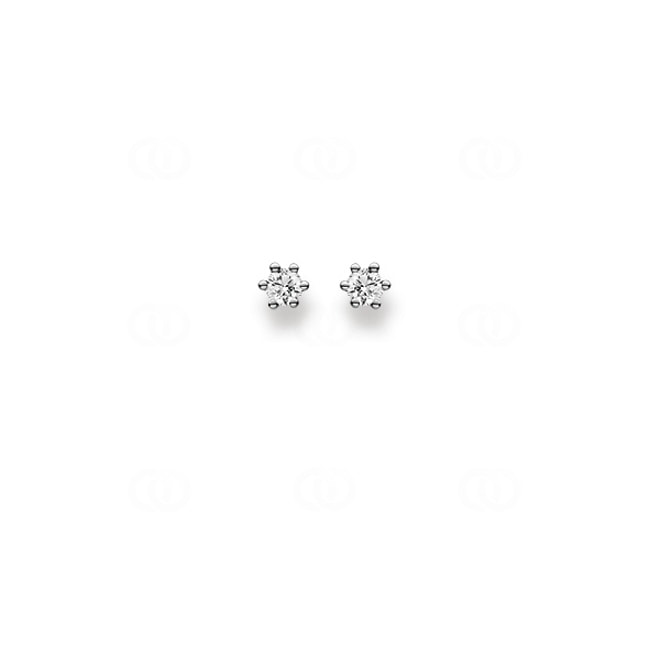 Ohrstecker 750/18 K Weissgold mit Diamanten 0.20ct W/Si - 1260.07274/0001