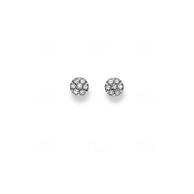 Ohrstecker 750/18 K Weissgold mit Diamanten 0.24ct W/Si Ohrstecker 750/18 K Weissgold mit Diamanten 0.24ct W/Si - 1260.06388/0002