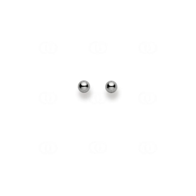 Clous d'oreilles or gris 750/18 ct Ø 3.0mm, Balle Clous d'oreilles or gris 750/18 ct Ø 3.0mm, Balle - 1263.03830/0032