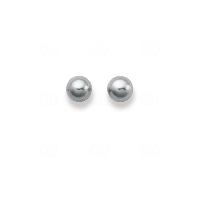 Stud Earrings 750/18 K White Gold with Freshwater Pearl Ø 6.5mm - 1262.02661/0001