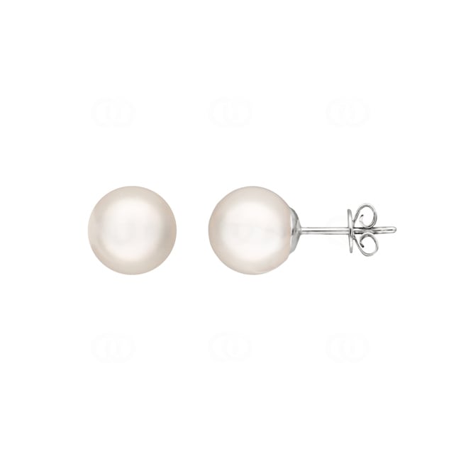Clous d'oreilles or gris 750/18 ct Ø 9.0mm avec Perle de culture Akoya - 1262.02181/0003