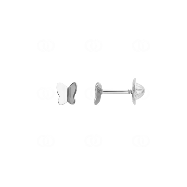 Ohrstecker 750/18 K Weissgold Schmetterlinge - 8202GV