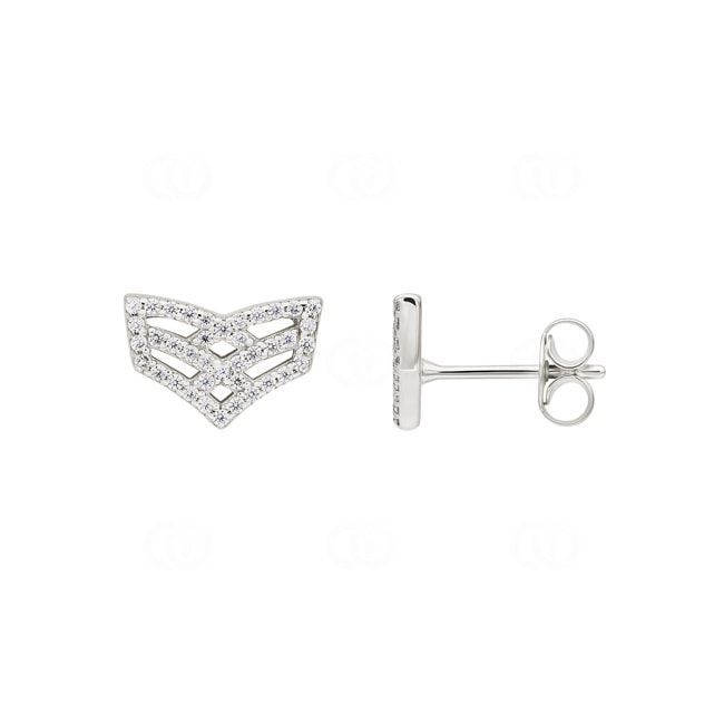 Stud Earrings 925 Silver rhodium-plated with Cubic Zirconia - 335656.1