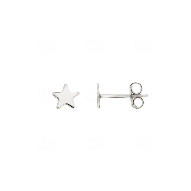 Stud Earrings 925 Silver rhodium-plated Star - 335478