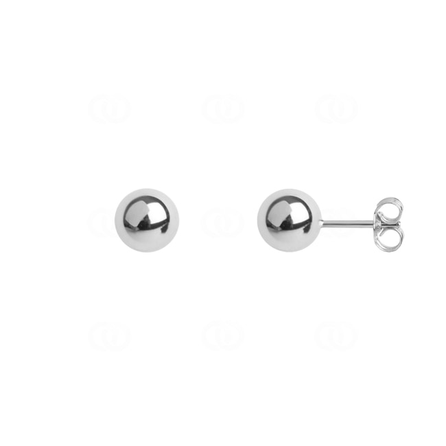 Holllow Stud Earrings 925 Silver rhodium-plated Ø 9mm - 315239