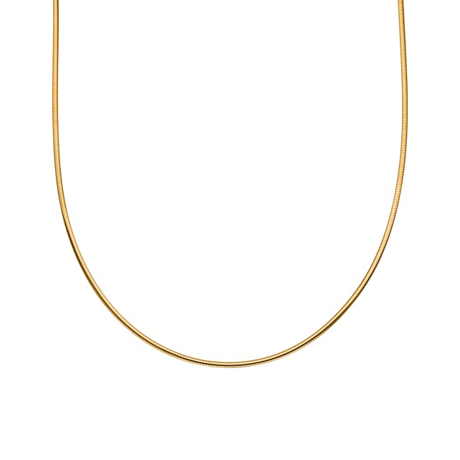 Omegakette Double Face 750/18 K Gelbgold 1.4mm - COM1005