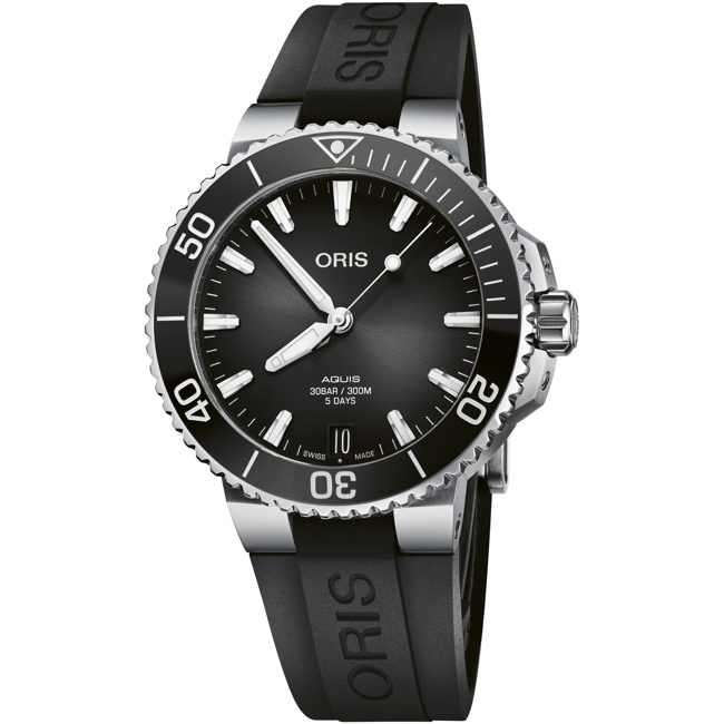 Oris Aquis Date Calibre 400 Schwarz / Kautschuk Ø 41.5mm - 01 400 7769 4154-07 4 22 74FC