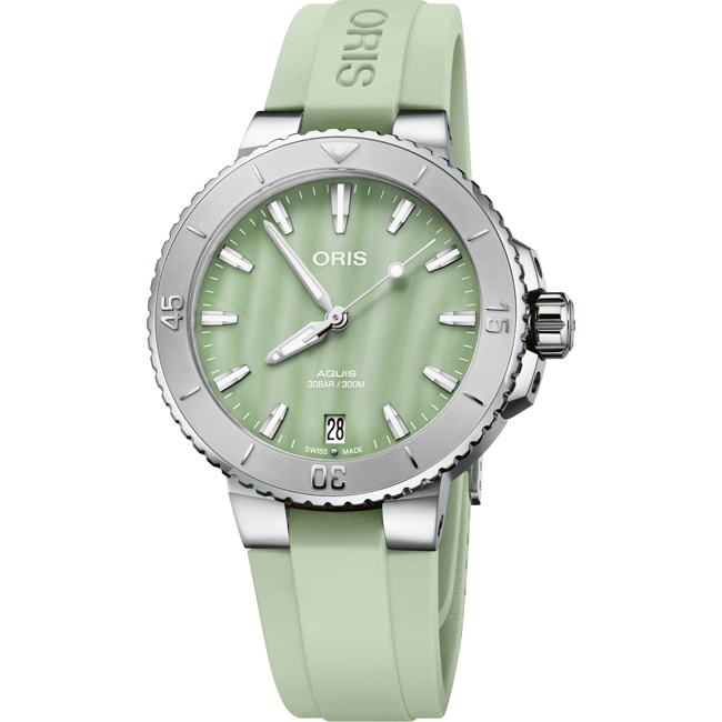 Oris Aquis Date Seafoam Green Ø 36.5mm - 01 733 7770 4157-07 4 18 67FC