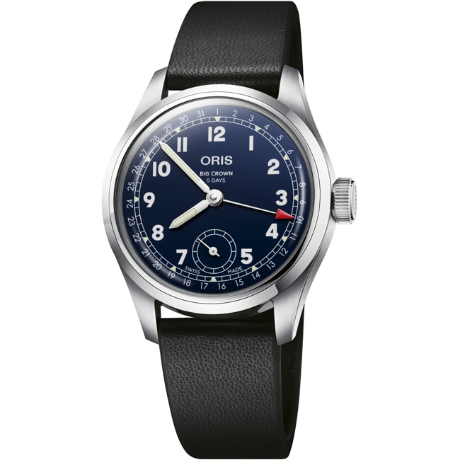 Oris Big Crown Pointer Date Calibre 403 Blue on Leather Strap Oris Big Crown Pointer Date Calibre 403 Blue on Leather Strap - 01 403 7776 4065-07 5 19 11