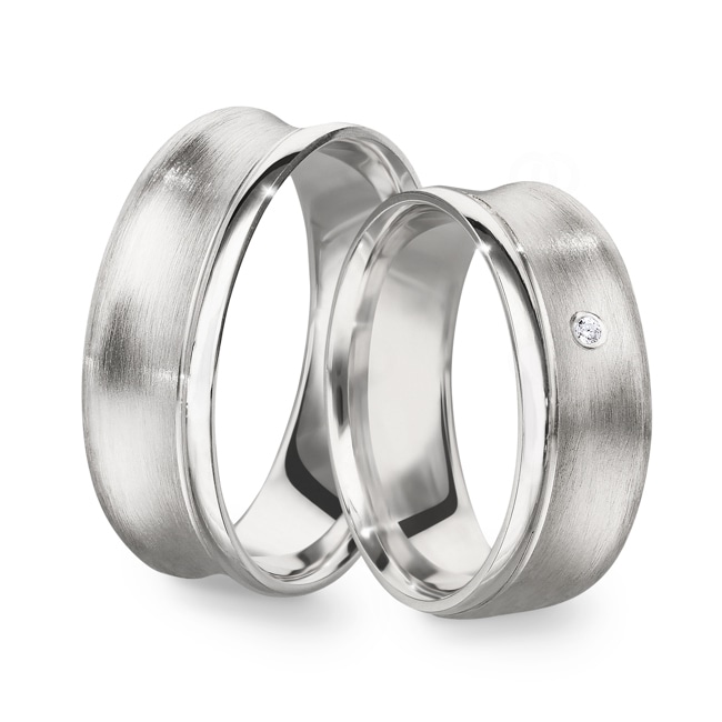 Paarringe 925 Silber Como-Paar - CGZ0816