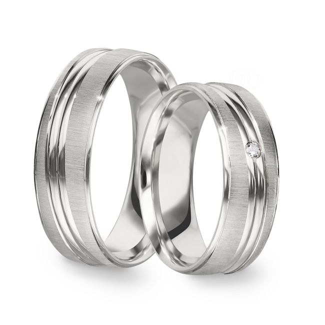 Paarringe 925 Silber Milano-Paar - CGZ0739