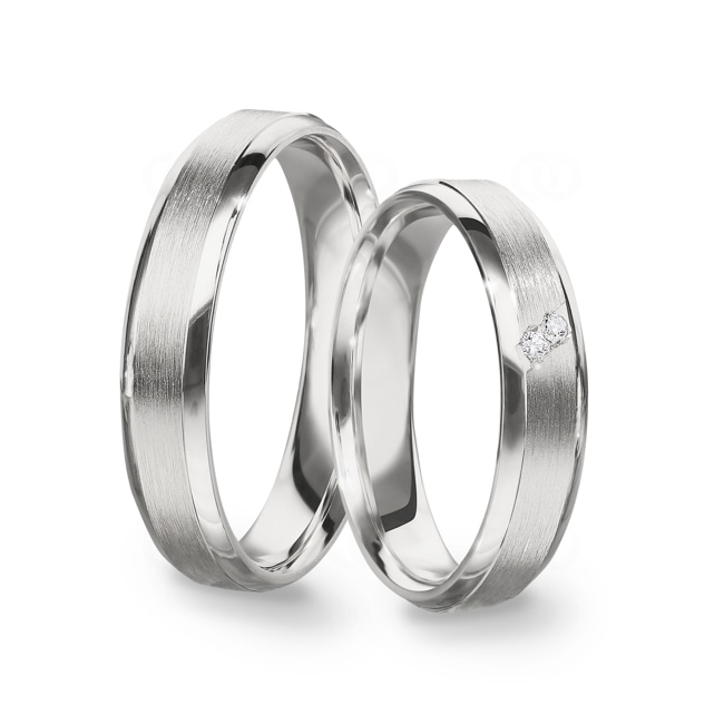 Paarringe 925 Silber Palermo-Paar - CGZ0784