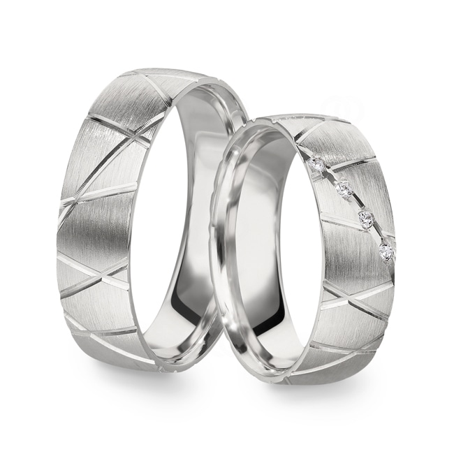 Paarringe 925 Silber Perugia-Paar - CGZ1249