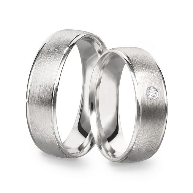 Paarringe 925 Silber Salerno-Paar - CGZ0831