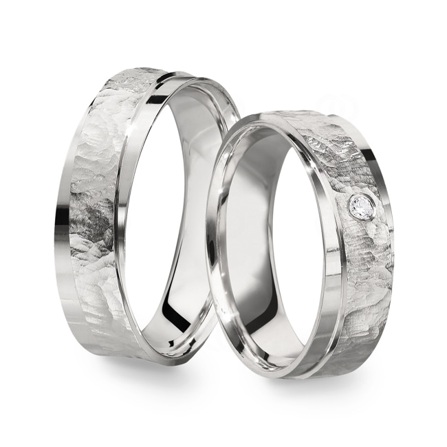 Paarringe 925 Silber Sanremo-Paar - CGZ1246