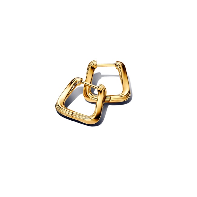 Pandora Gold Essence Petites Créoles Triangulaires Torsadées - 263875C00