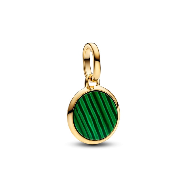 Pandora Gold ME Mini Charm Médaillon Gravable Vert - 763389C01