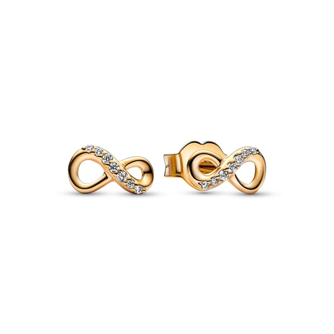 Pandora Gold Moments Clous d'Oreilles Infini Scintillants - 268820C01