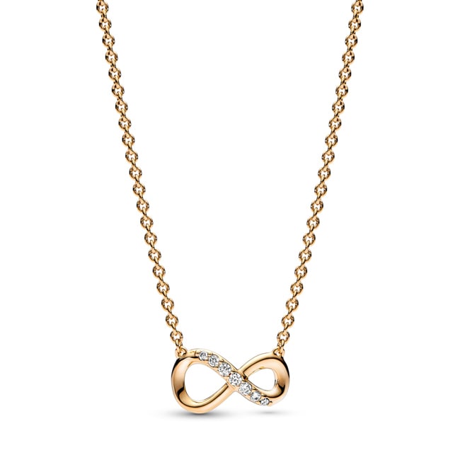 Pandora Gold Moments Sparkling Infinity Collier Necklace - 368821C01-50
