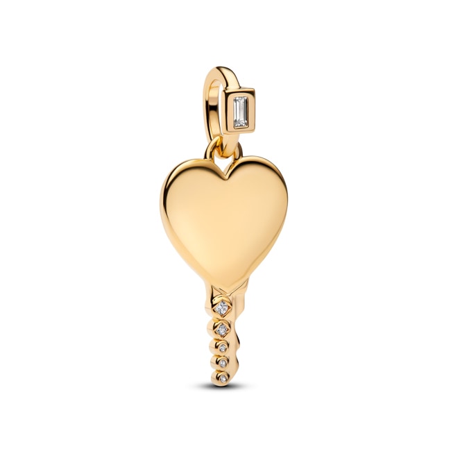 Pandora Gold Moments Heart Key Pendant - 364353C01