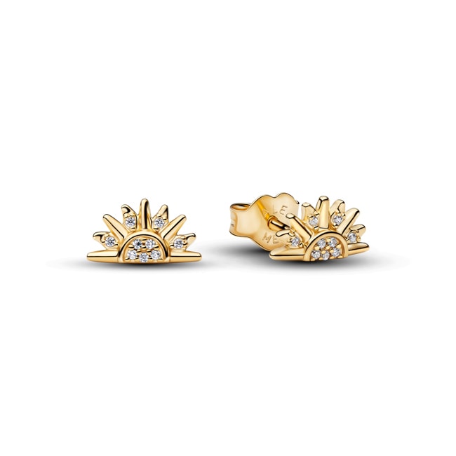 Pandora Gold Moments Himmlische Funkelnde Sonne Ohrringe - 264627C01