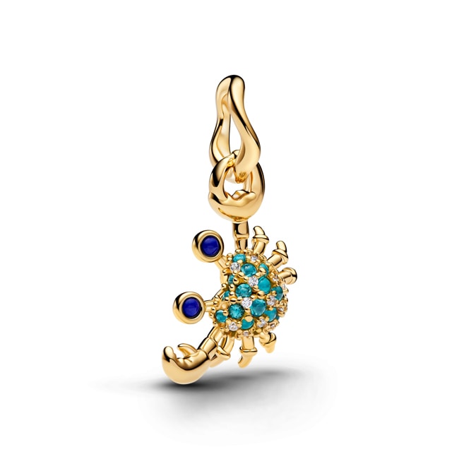 Pandora Gold Moments Crab Dangle Charm - 764684C01