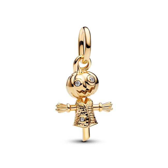 Pandora Gold Moments Kürbis Vogelscheuche Charm-Anhänger - 764770C01