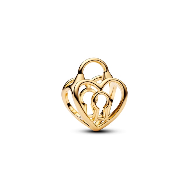 Pandora Gold Moments Charm Cadenas Cœur Ajouré - 764358C00