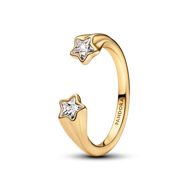 Pandora Gold Moments Shooting Stars Open Ring - 163582C01