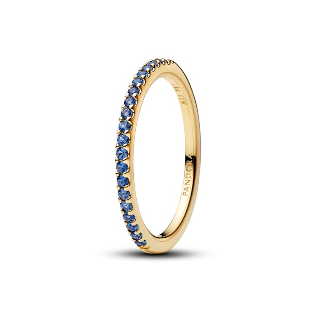 Pandora Gold Timeless Funkelnder Blauer Halb-Ewigkeits-Ring - 162999C02
