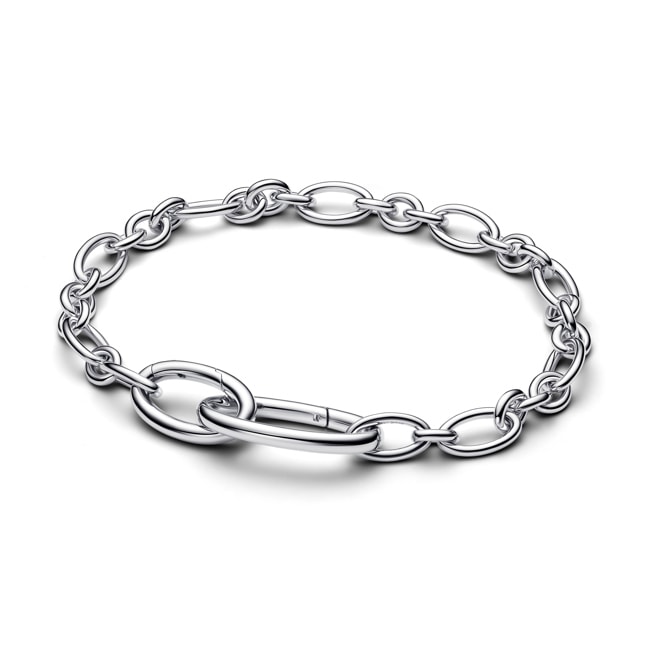 Pandora ME Aufklappbare Ovale Gliederketten-Armband 925 Silber - 594678C00