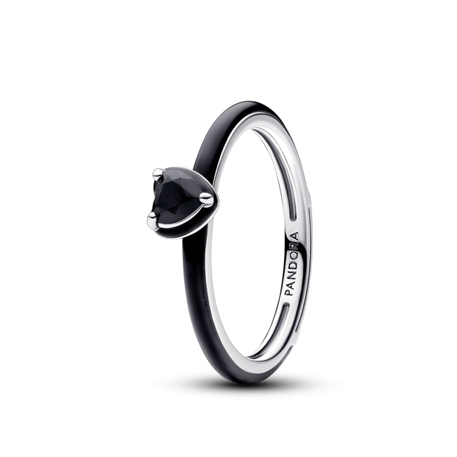 Pandora ME Bague C ur Chakra Noir 925 Argent Bijou femme 193088C01